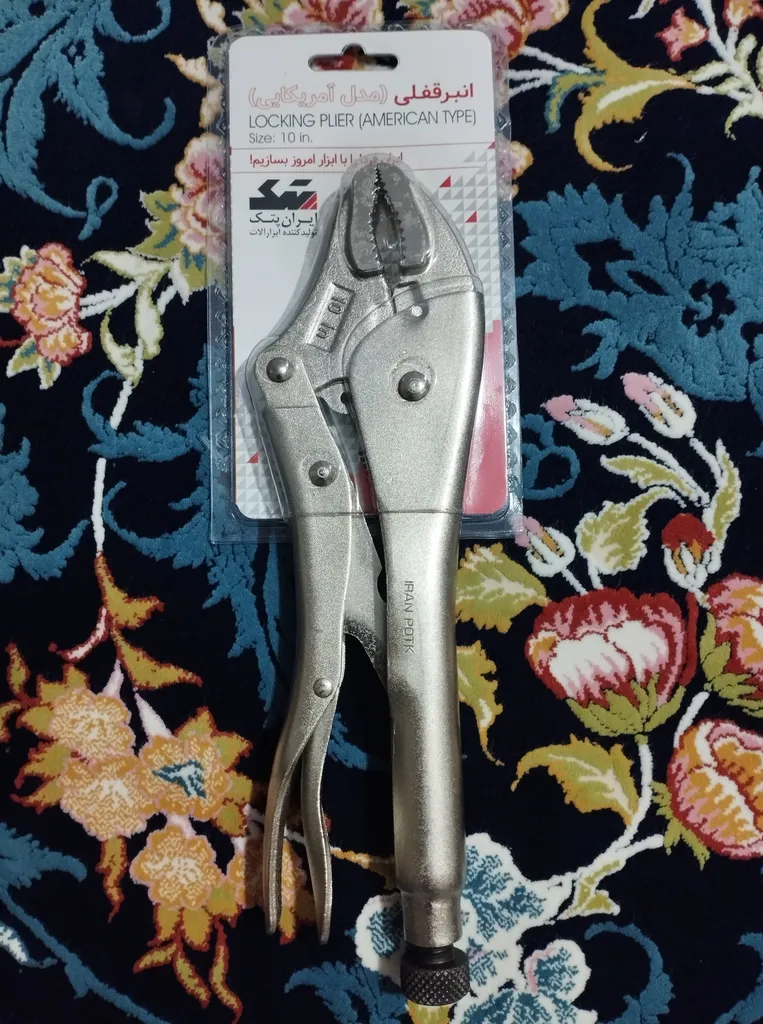 انبر قفلی ایران پتک مدل HB 1010 سایز 10 اینچ