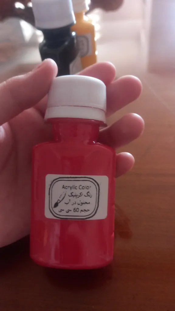 رنگ اکریلیک کد 2 حجم ۶۰ میلی لیتر بسته 6 عددی