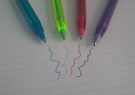 خودکار بیک1.2 مدل Cristal Soft and Fashion - بسته 4 عددی 4 رنگ سایز 0.8