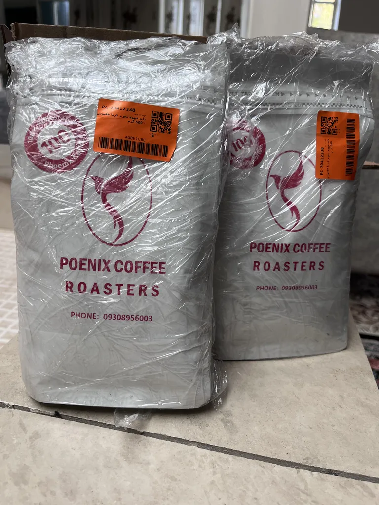 دانه قهوه سوپر کرما ققنوس - 500 گرم