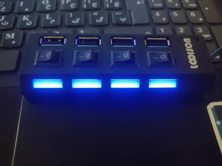 هاب 4 پورت USB 2.0 لویی سان مدل HI-SPEED