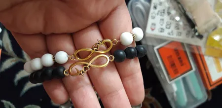 دستبند طرح بینهایت کد BE01 مجموعه 2 عددی