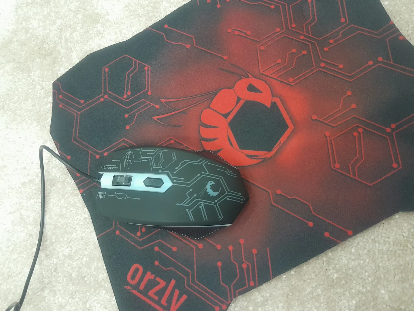 ست گیمینگ اورزلی مدل HORNET_RX_250_NEON BACKLIGHT، سوییچ ممبران، Full-Size، نورپردازی LED RGB