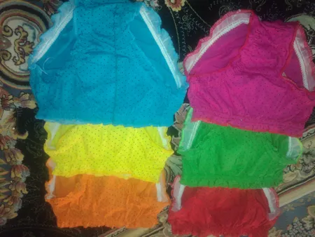 شورت دخترانه کد T100 مجموعه 6 عددی