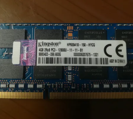 رم لپ تاپ DDR3 تک کاناله 12800s مگاهرتز CL11 کینگستون مدل PC3 ظرفیت 4 گیگابایت