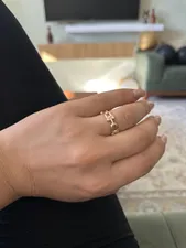 تجریه خرید انگشتر طلا 18 عیار زنانه ماوی گالری مدل تیفانی پیوسته