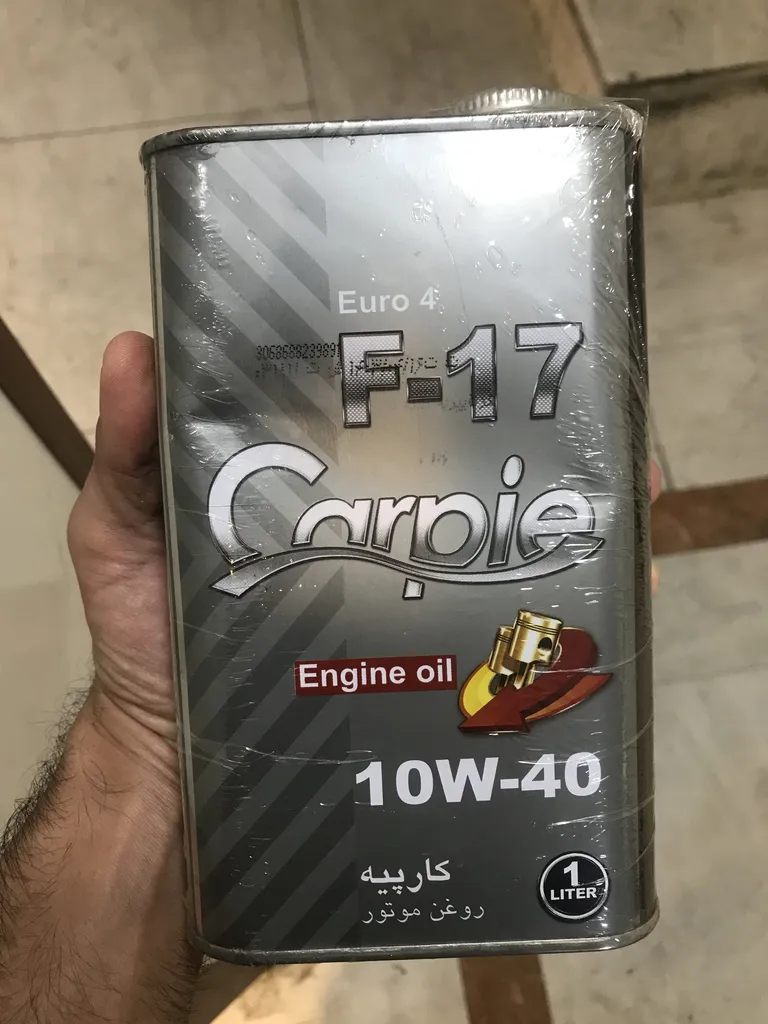 روغن موتور کارپیه کد F-17 مدل 10W40 SL حجم 1 لیتر