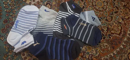 جوراب ساق کوتاه مردانه لنتر مدل مدل مچی کد RING - 0 6 مجموعه 6 عددی