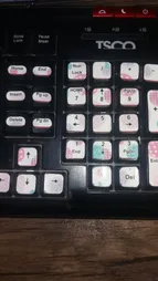 برچسب کیبورد طرح آب‌نبات کد 5 با حروف فارسی