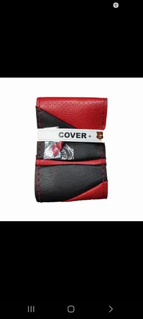 روکش فرمان کاور پلاس مدل PR-LUXE-RD به همراه سردنده وگردگیر و روکش ترمزدستی و کاور سویچ مناسب برای پراید