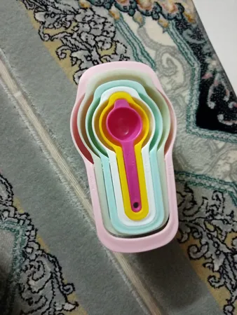 ست پیمانه اندازه‌گیری مدل رنگارنگ مجموعه 6 عددی