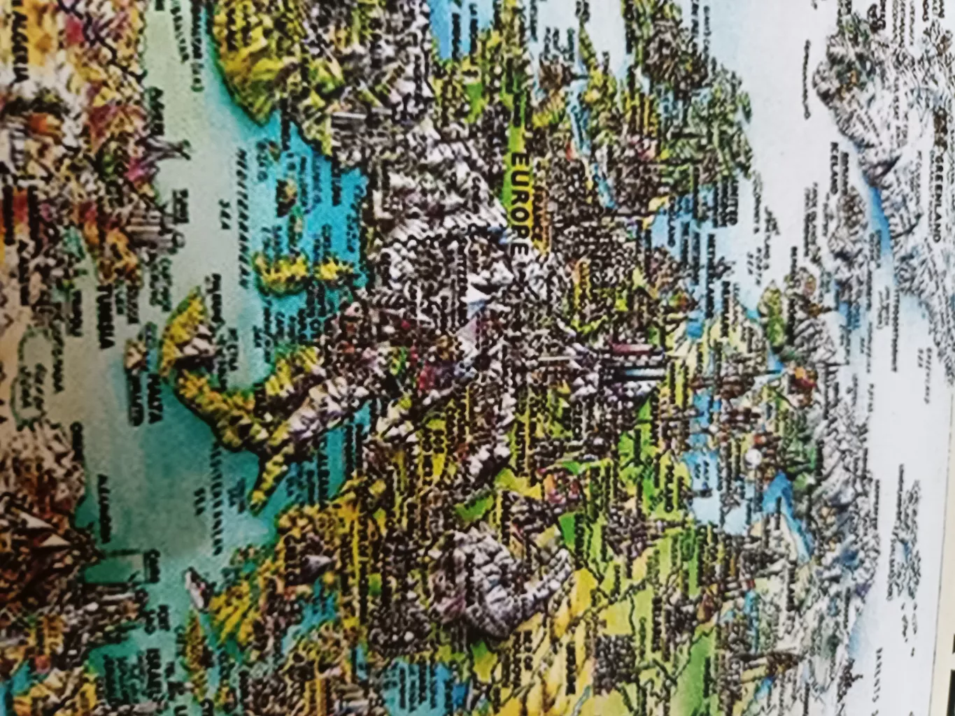 تابلو شاسی پالمیرا طرح نقشه سه بعدی جاذبه های توریستی جهان کد MAP164 A