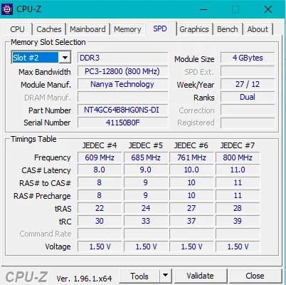 رم لپ تاپ DDR3 تک کاناله 12800s مگاهرتز CL11 کینگستون مدل PC3 ظرفیت 4 گیگابایت