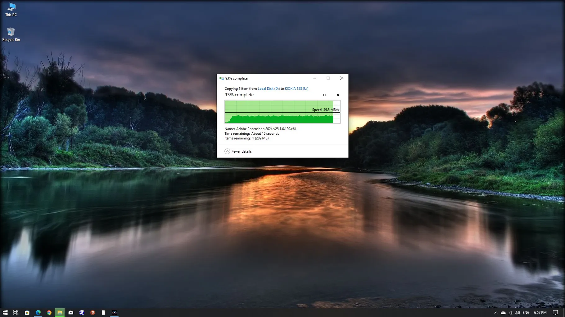 فلش مموری کیوکسیا مدل U366 ظرفیت 128 گیگابایت
