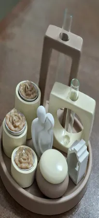 ست 10 تکه دکوری بتنی مدل رومیزی طرح کلاسیک