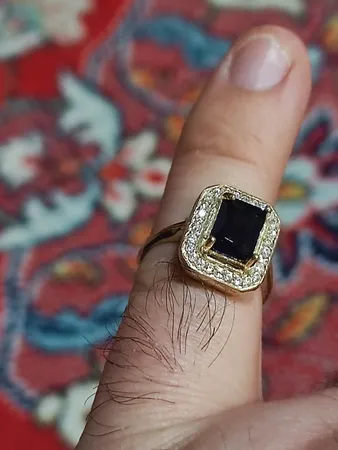 انگشتر زنانه مدل سنگ یاقوت کبود کد 3100