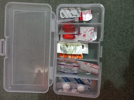 محفظه نگهداری قرص مدل a52