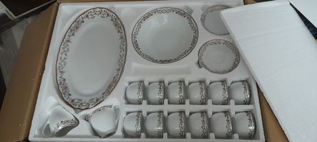 سرویس غذاخوری 102 پارچه چینی زرین ایران سری ایتالیا اف مدل Golestan درجه یک