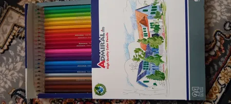 مداد رنگی 24 رنگ آدمیرال کد 761C طرح Astronaut