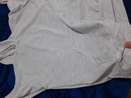 هودی مردانه طرح ساده مدل M1 رنگ طوسی