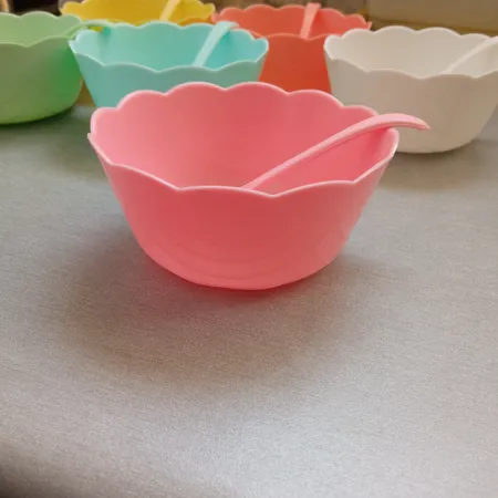 کاسه مدل شنتیا مجموعه 6 عددی به همراه قاشق