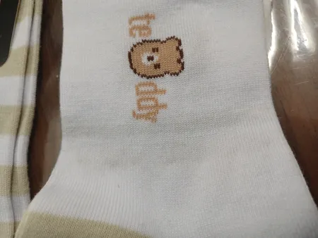 جوراب زنانه مدل خرسی مجموعه 5 عددی