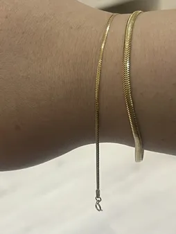 دستبند طلا 18 عیار زنانه وی وی گلد گالری مدل ماری کد G8686