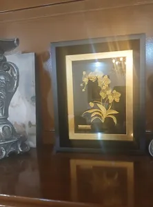 تجریه خرید تابلو طلا کوب مارک گلد طرح گل ارکیده کد TF150