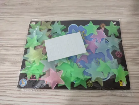 استیکر کودک طرح ستاره شب تاب کد 4CS بسته 60 عددی