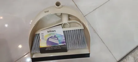 ست جارو و خاک انداز لیمون مدل شانه دار کد TP548
