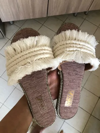 صندل زنانه مدل مکرومه