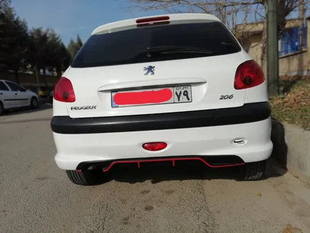 دیفیوزر سپر عقب مدل AR مناسب پژو 206