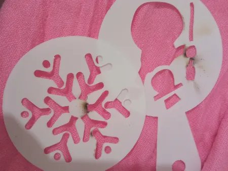 شابلون تزیینی مدل Flower مجموعه 16 عددی