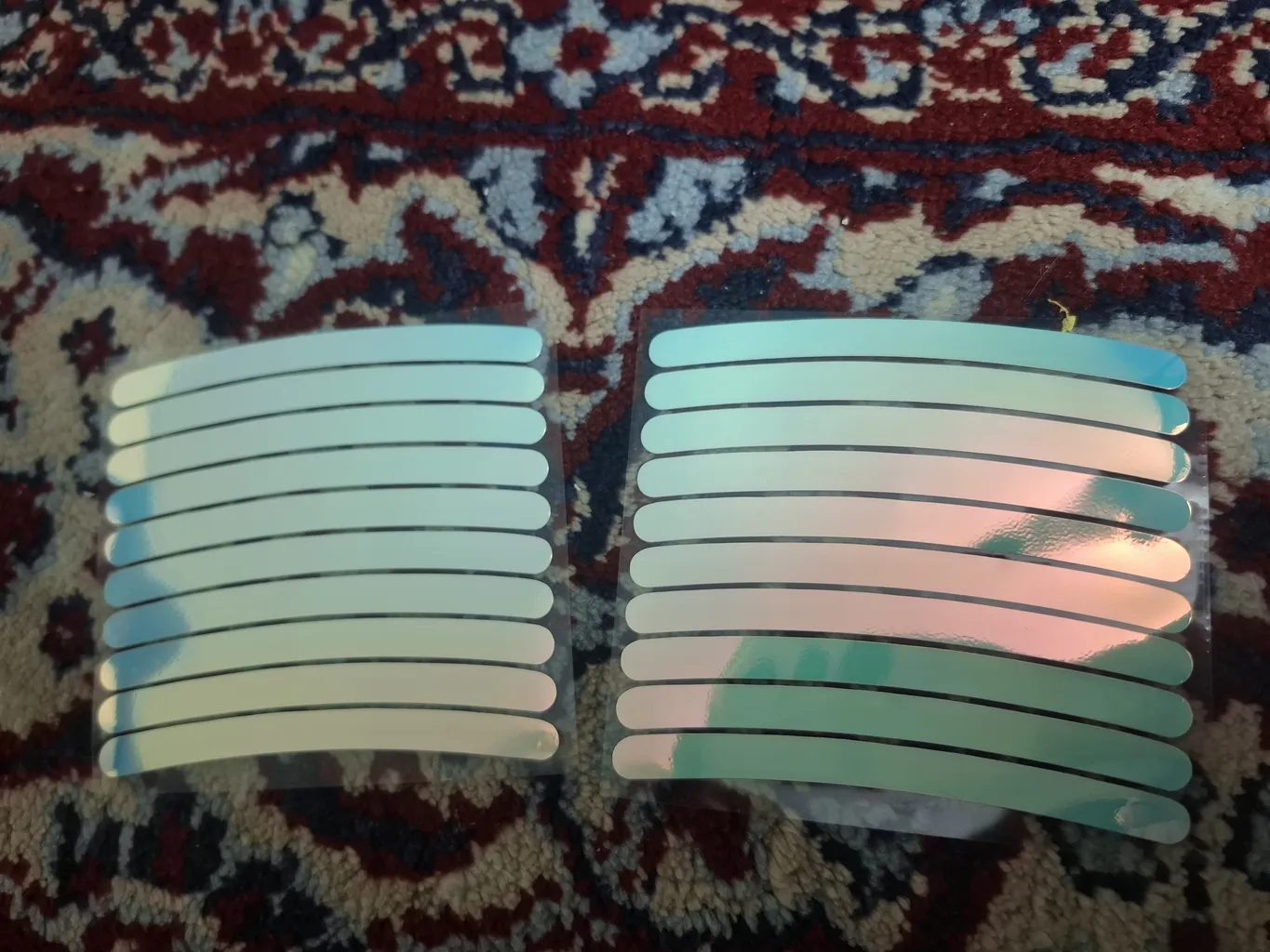 برچسب دور رینگ موتور سیکلت مدل شب نما بسته 20 عددی