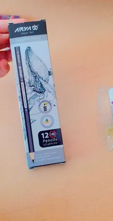 مداد مشکی آریا کد 3001 بسته 12 عددی