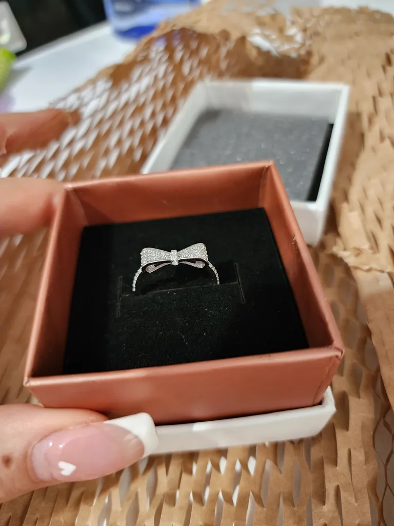 انگشتر نقره دخترانه مدل جی نایس