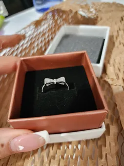 انگشتر نقره دخترانه مدل جی نایس