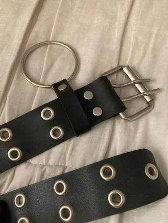 کمربند دخترانه ساراسا مدل دو پانچ میخ دار کد Pa 02