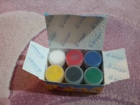 گواش 6 رنگ آریا مدل 4027