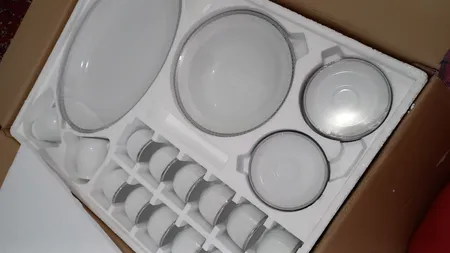 سرویس غذاخوری 102 پارچه چینی زرین ایران سری ایتالیا اف مدل Riva درجه یک