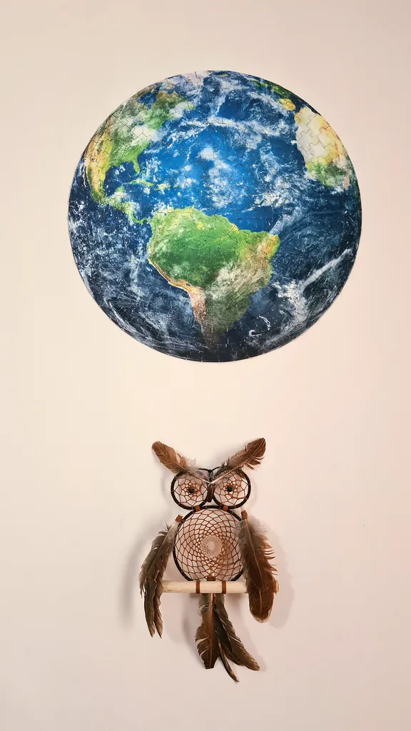 پازل 250 تکه فنسي مدل زمين طرح گرد