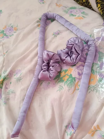 بیگودی مو مدل پرنسس طرح روبان به همراه کش مو بسته 2 عددی