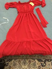 تجریه خرید پیراهن زنانه مدل تابستانه ساحلی رنگ قرمز