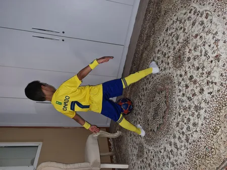 ست پنج تکه لباس ورزشی پسرانه طرح النصر مدل رونالدو 2024