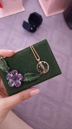 آویز گردنبند طلا 18 عیار زنانه طلای مستجابی مدل شازده کوچولو کد 59