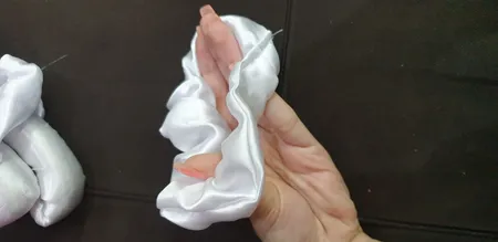 بیگودی مو مدل پرنسس طرح روبان به همراه کش مو بسته 2 عددی