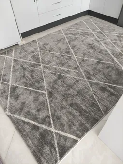 فرش ماشینی ساوین کد 4083 زمینه طوسی