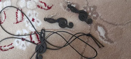 نیم ست زنانه مدل نت موسیقی