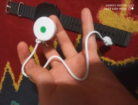 ساعت هوشمند 49 میلی متری کیکویر مدل kw23 ultra3 با بند سیلیکونی