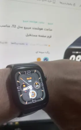 ساعت هوشمند میبرو مدل T2 دارای قابلیت های قابلیت مکالمه از طریق بلوتوث بند چرم